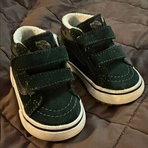 Vans Kids Dark Green High-Top Sneakers